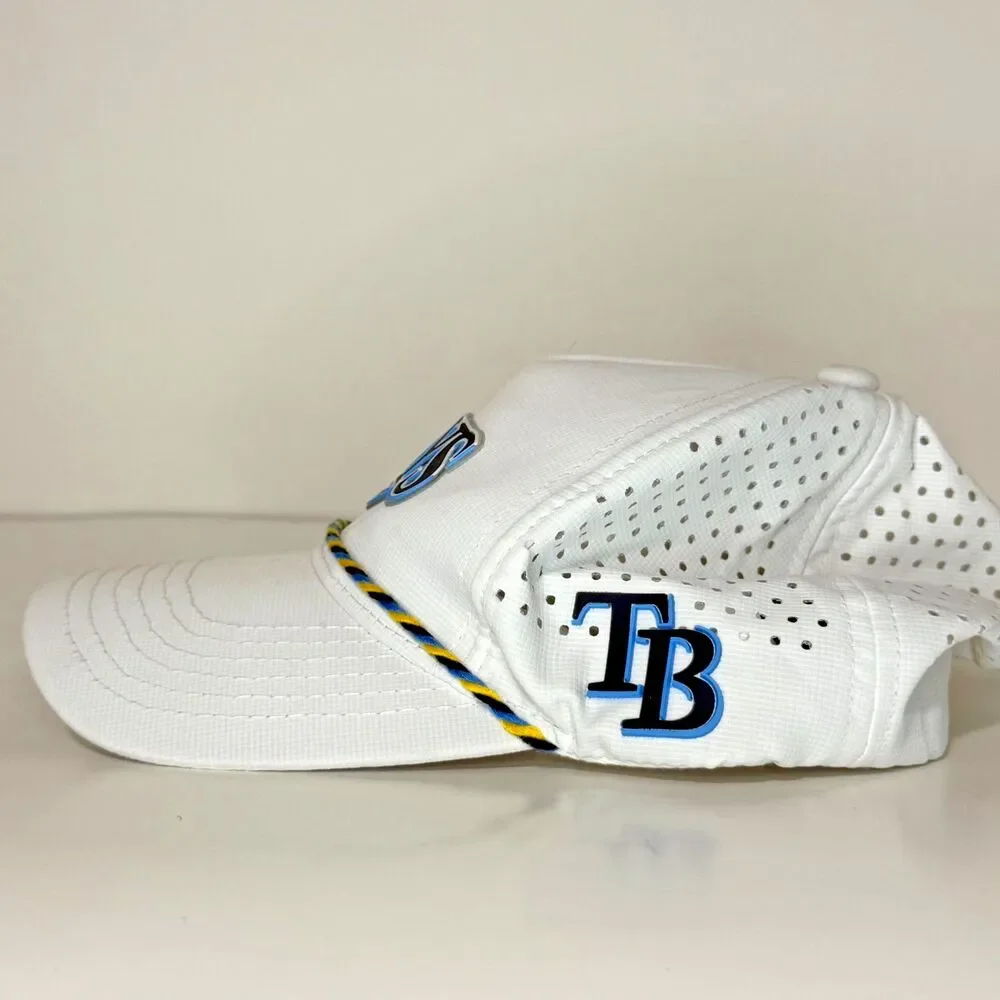 Tampa Bay Rays Snapback Hat White MLB Promo Drive Sober Get Pulled Over Cap